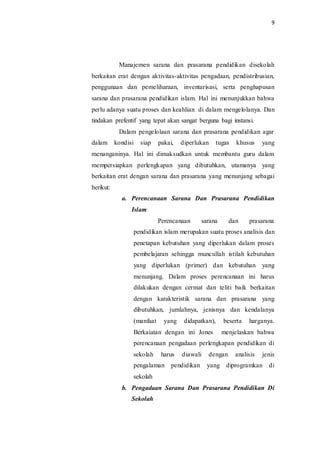 Manejemen Pembiayaan Sarana Prasarana PDF