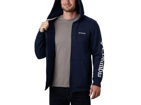 Columbia ™ Logo Fleece Fz 1889164 Pánska Flisová Mikina S Kapucňou