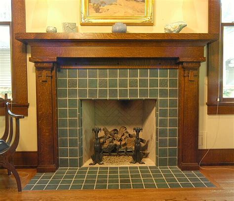 Arts And Crafts Mantle Heussner Residence Craftsman Fireplace Mantels