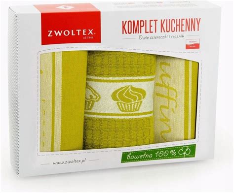 Zwoltex Komplet Kuchenny Muffin Limonkowy Opinie I Atrakcyjne Ceny Na