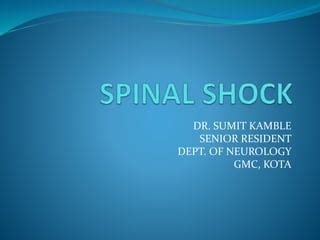 Spinal shock | PPT