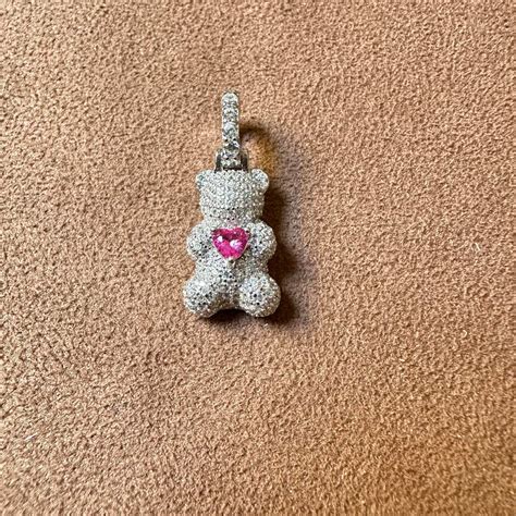 pingente urso prata  ariella joias