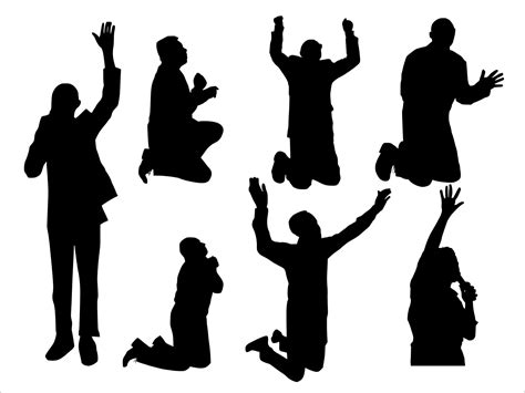Woman Praising God Silhouette Png