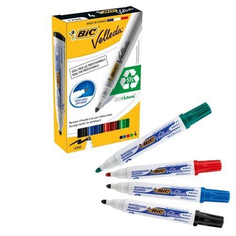 Bic Velleda Assorted Whiteboard Markers Fast Delivery