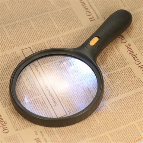 Led Lighted Magnifier Practical Handheld Magnifying Tool With 18x