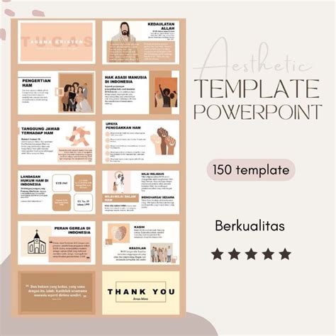 Jual Template PPT PowerPoint Aesthetic Premium Shopee Indonesia