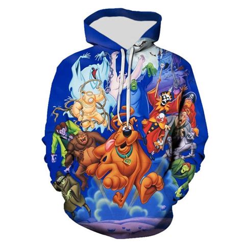 Scooby Doo Hoodie Sweatshirt Adults Kids Free Shipping