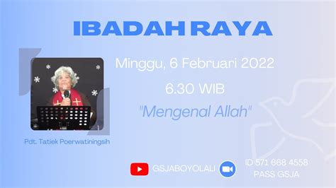 Ibadah Raya Minggu Disertai Perjamuan Kudus Februari Youtube