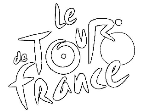 Coloriage Le Tour de France Logo dessin gratuit à imprimer