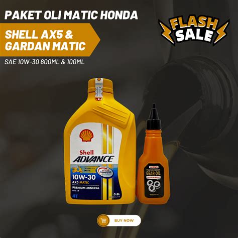 Jual Paket Oli Shell Advance Ax Ml Oli Gardan Lokal Yamaha Matic