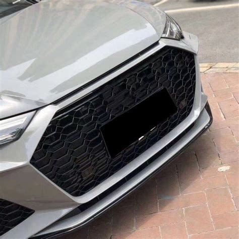 Zz1 Front Bumper Mesh Grille Refit For Rs6 Style Accessory Fit For A6 C8 Ebay