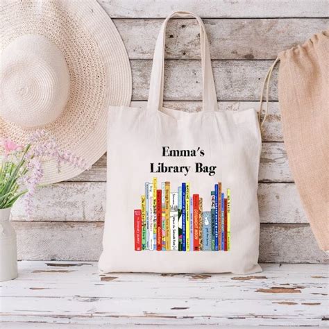 Library Tote Bag Etsy