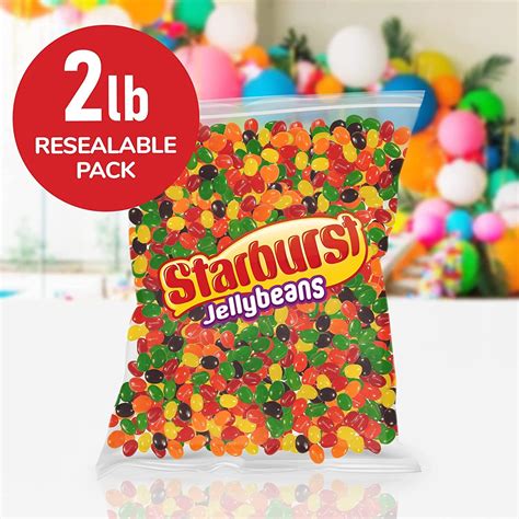 Starburst Jelly Beans 2lb Bulk Pack - Original Fruit Jelly Candy for ...