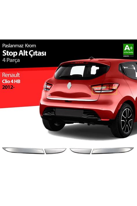 S Dizayn S dizayn Renault Clio 4 Hb Krom Stop Alt Çıtası 4 Prç 2012