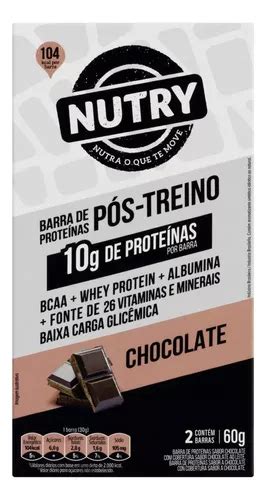 Pack Barra De Prote Na Chocolate Cobertura Chocolate Ao Leite Nutry P S