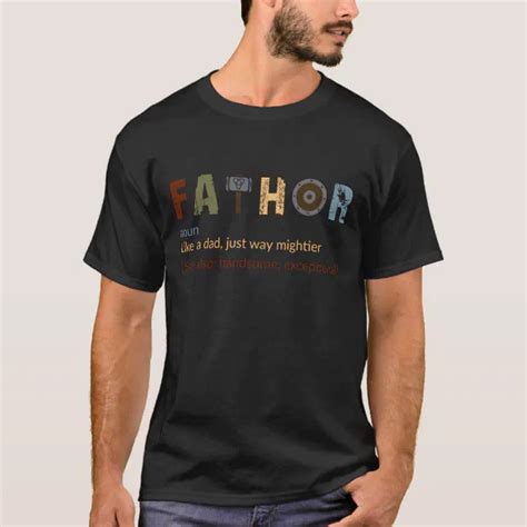 Fathor Like Dad Just Way Mightier Hero T Shirt Zazzle