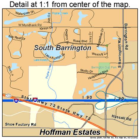 hoffman estates illinois street map