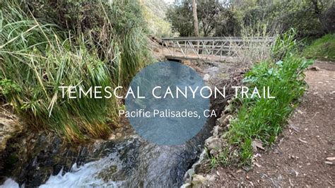 Temescal Canyon Trail 4k Walking Tour Pacific Palisades Ca Youtube