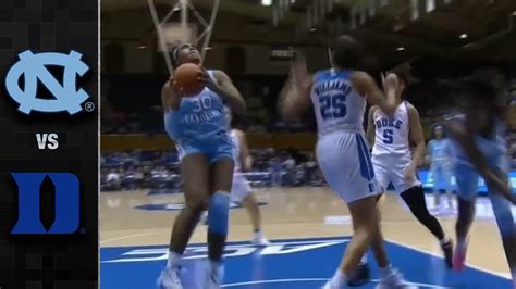 North Carolina Vs Duke Womens Basketball Highlights 2019 20 Youtube