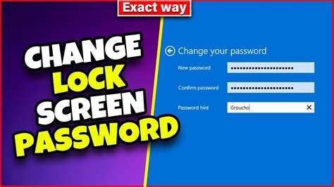 How To Change Lock Screen Password On Windows Quick Easy