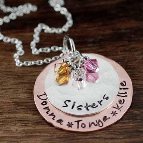 Personalized Sister GIfts Sister Necklace Gift for Sister | Etsy