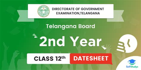 Telangana Intermediate Exam Time Table For St And Nd Year Released