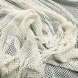 Visnet Mesh Stretch Stof Per Meter Wit Etsy Nederland