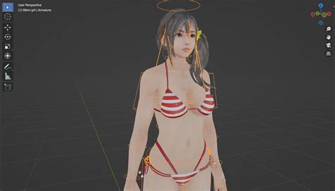 Stylized Sexy Bikini Girl Rigged 3D Model Rigged CGTrader