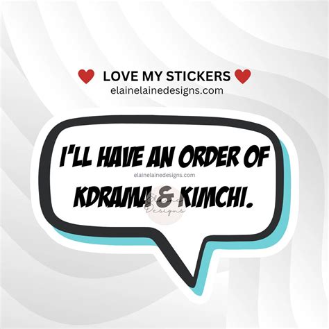 Kdrama Stickers Korean Drama Stickers I Ll Have An Order Etsy