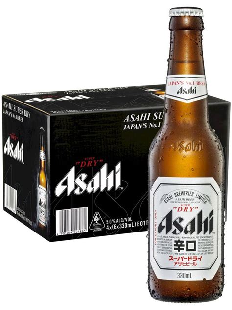 Asahi Super Dry Beer Case 24 Pack 330ml Bottles The Drink Society