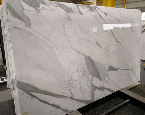 Calacatta Marble with Grey Veins Polished White Marble Stone Slabs