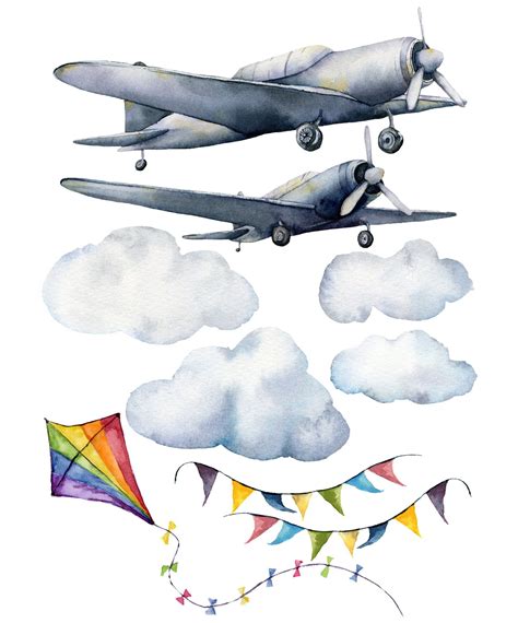 Vintage airplane wall stickers – Artofit