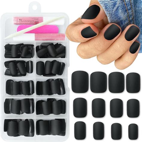 Loveourhome 240pc Square Press On Nails Short Fake Nail Short Press On Nails Square