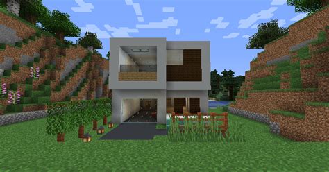 Modern House Mc Puzon Blueprint And How To Build Minecraft Ideas