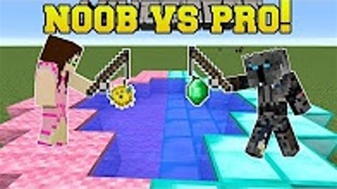 Popularmmos Minecraft Noob Vs Pro Fishing For Gold Mini Game