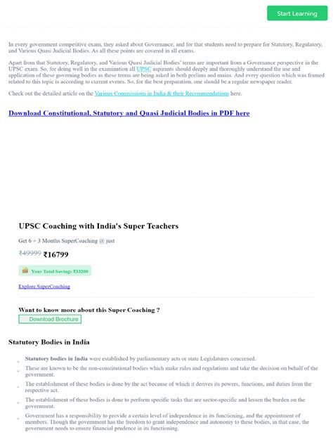 Constitutional Statutory And Quasi Judicial Bodies In India Pdf