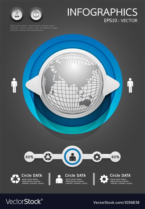 infographics set  information graphics vector image