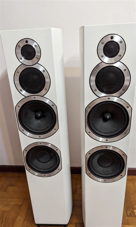 Wharfedale Floor Standing Audiophile Stereo Speaker Rare White