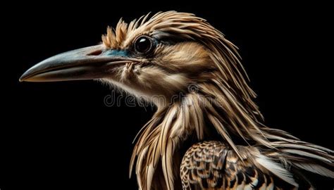 Bird Of Prey Staring With Sharp Beak And Feathered Body Generated By AI