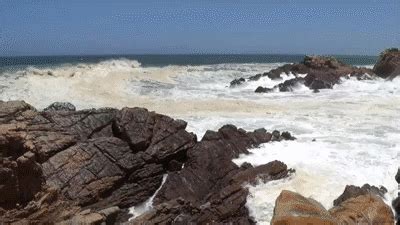 Big Ocean Waves Crashing Into Rocks And Exploding HD 1080P On Make A