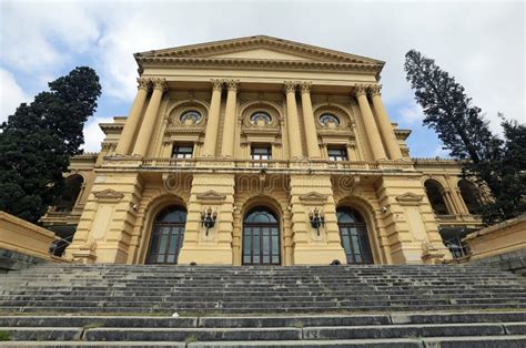 Facade Of Ipiranga Museum Sao Paulo Brazil Stock Photo Image Of