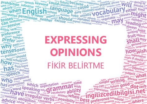 İngilizce Fikir Belirtme Expressing Opinions İngilizceDilBilgisi net