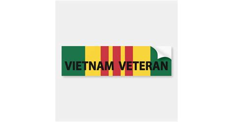 Vietnam Veteran Bumper Sticker Zazzle