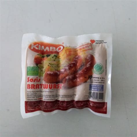 Jual Sosis Bratwurst Kimbo 500 Gr Shopee Indonesia