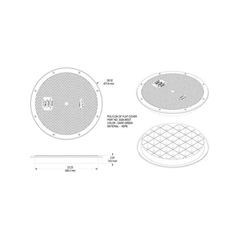 Polylok Heavy Duty Flat Cover Lid For Corrugated Pipe Pn