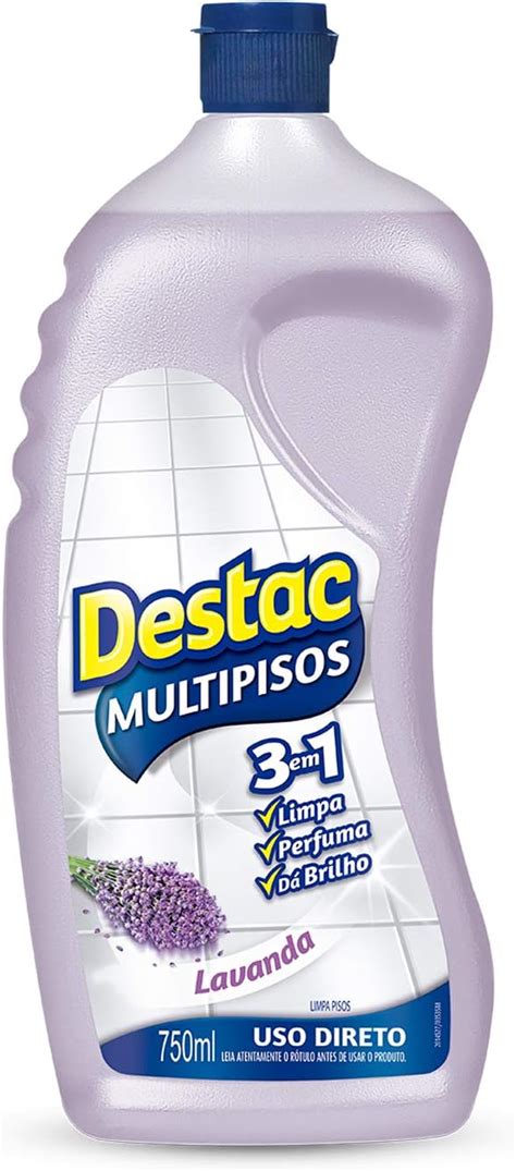 Destac Limpador Multipisos Dilu Vel Brilho Ml Lavanda E Alfazema