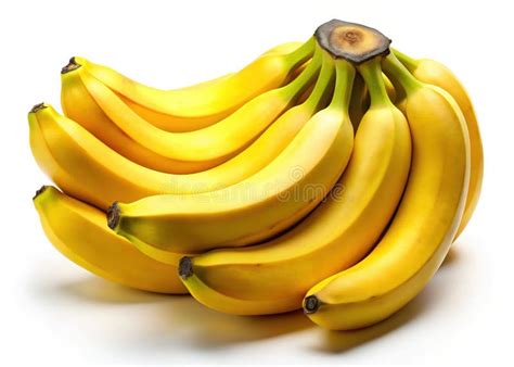 A Vibrant Bunch of Fresh Bananas CloseUp Studio Photography Featuring a Healthy and Organic