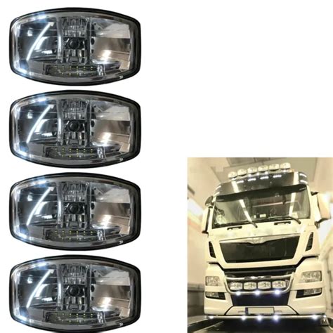 FIT SCANIA VOLVO DAF MAN Truck 24v 9 5 Jumbo Oval Black ABS Spot Lamp