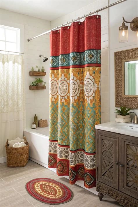 Top Ideas For Elevating Your Shower With Tall Curtains Light And Layer