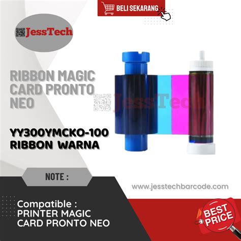 Jual Ribbon YMCKO Printer ID Card Magicard Pronto Neo PN YY300YMCKO 100